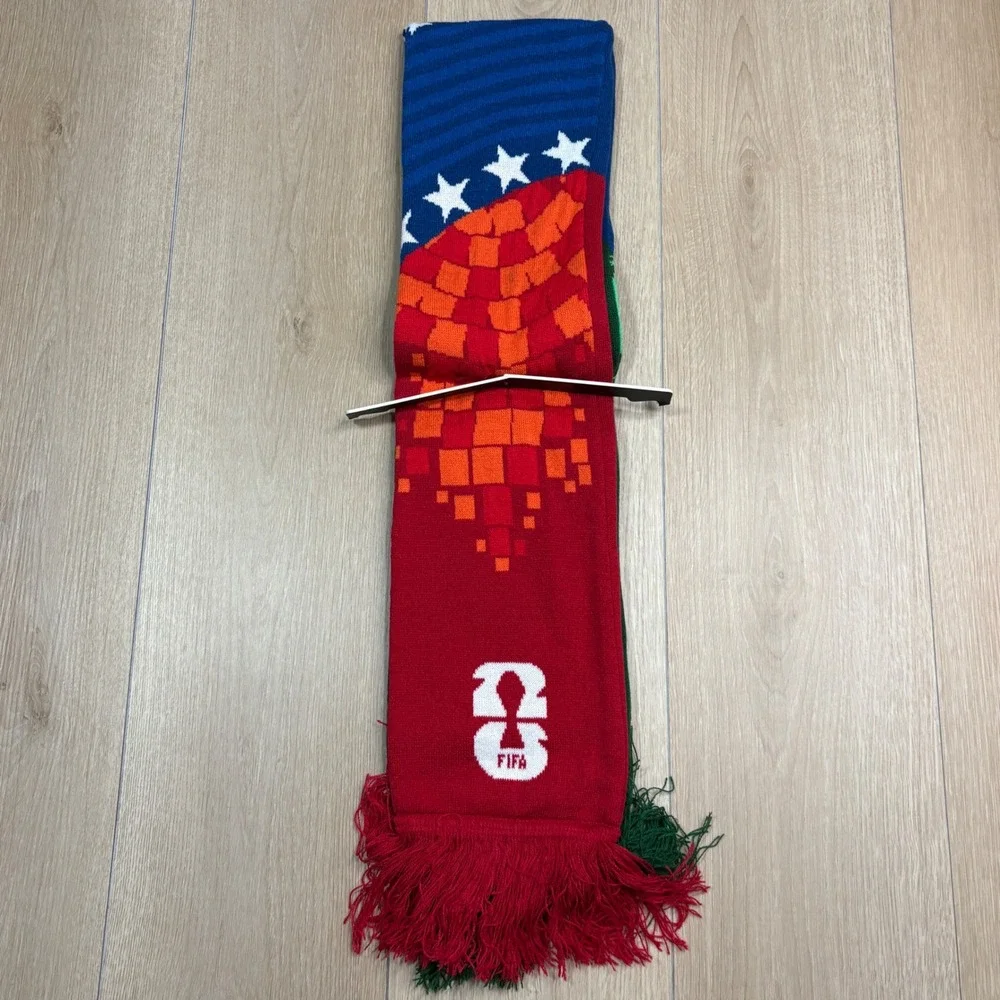 Adidas FIFA World Cup 26 Host Nations Scarf Multi Green Red Blue KE9641 NWT